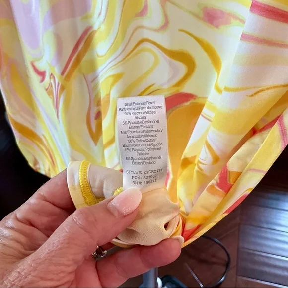 Hale Bob Yellow Orange Graphic Boxy Tee - Picture 4 of 6